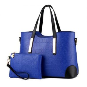New Ladies Shoulder Hand Bag With Pulse- Blue discountshub