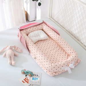 Portable Newborn Baby Cot Nest Bed for Boys Girls Crib Travel Bed Infant Cotton Cradle Crib Baby Bassinet Newborn Cradle Bed discountshub