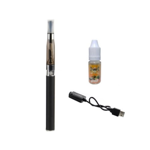 Rechargeable Electronic Shisha Pen and E Juice Flavor Bundle - Black discountshub