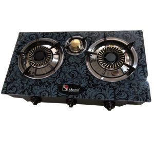 Saisho Three Burner Gas Stove - S-306 Blue Black discountshub