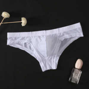 Sexy 3D Pouch Seamless Small Briefs Ice Silk Thin Breathable Patchwork Underwear for Men discountshub