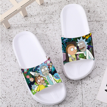 Slippers women slides for men for kids casual men shoes home sneakers shower Rick and Morty flip flops sandals woman 2020 girls discountshub