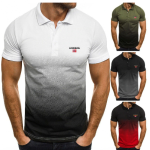 Summer New Brand NAPAPIJRI Men Army Green Polo Shirts Men Short Sleeve Polo Shirt Casual Solid Color Shirt Polo Large Size S-5XL discountshub