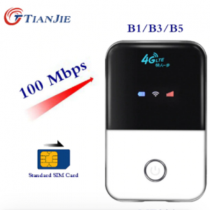 TianJie 4G Lte Pocket Wifi Router Car Mobile Wifi Hotspot Wireless Broadband Mifi Unlocked Modem Router 4G With Sim Card Slot discountshub