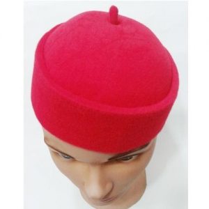 Traditional Cap For Kids - Red( Ages 2 To 17) discountshub
