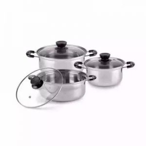 Universal Chef 6-piece Aluminium Pot Set - S-7019 discountshub