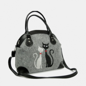 Women Crossbody Bag Cat Pattern Handbag discountshub