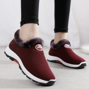 Women Lightweight Slip Resistant Warm Lined Casual Ankle Cotton Boots discountshub