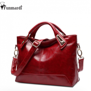 Women Oil Wax Leather Designer Handbags High Quality Shoulder Bags Ladies Handbags Fashion brand PU leather women bags WLHB1398 discountshub