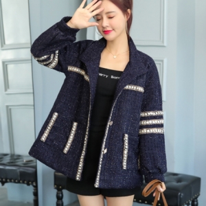 Woolen Coat Women Outerwear2020 Autumn Winter Tweed Jacket Coat Fashion Korean Style Loose Long Sleeve All-match Overcoat discountshub