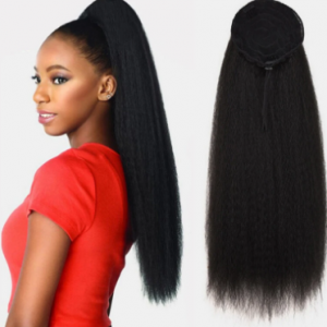 16 Colors Corn Hot Ponytail High Temperature Fiber Elastic Net Fluffy Breathable Ponytail discountshub