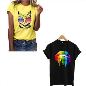 2 In 1 Tees Women's Fashion Tops & Tees T-Shirt discountshub