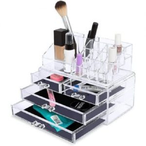 2 Piece Set Makeup Cosmetic Storage Organizer discountshub