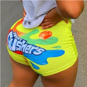 2020 Candy Shorts Women Mini Booty Bar Shorts Sports Fitness Push Up Multicolor Sexy Club Party Cute Shorts Summer discountshub
