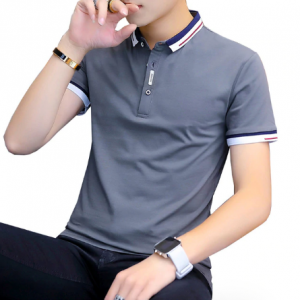 BROWON 2020 summer casual polo shirt men short sleeve turn down collar slim fit sold color polo shirt for men plus size discountshub