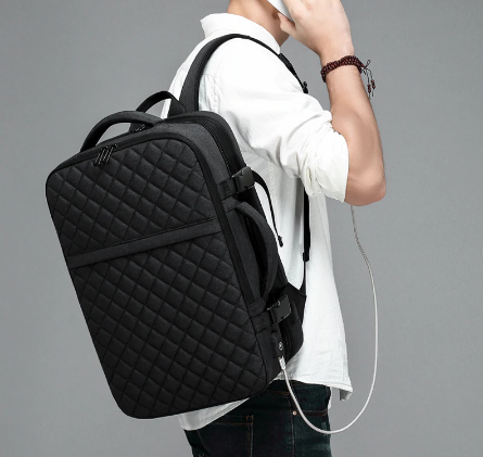 EURCOOL 2019 NEW Travel Backpack Men Expandable 12cm Multifunctional Bag Laptop Backpacks Male Mochila Fit 15.6 Inch N1811-x discountshub