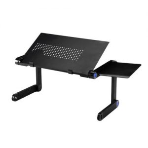 Foldable Aluminum Alloy Laptop Notebook Cooling Desk Stand With Mouse Plate discountshub