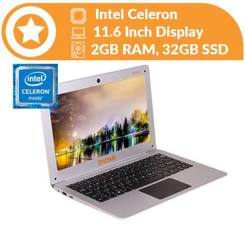 Imose Zedon X4 11.6 Inch Laptop, 2GB RAM, 32GB SSD, Intel Celeron, Licensed Windows 10 discountshub
