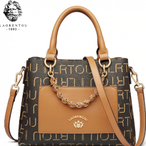 LAORENTOU Lady's PVC Leather Handbags Office Women Fall Winter Bag Commuter Style Shoulder Crossbody Bags Large Capacity Totes discountshub