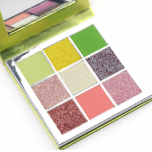 MIAOOL Makeup Eyeshadow Pallete Makeup Brushes 9 Color Shimmer Pigmented Fluorescent green diamond sequin eye shadow discountshub