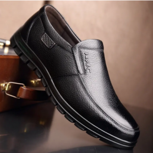 Men Genuine Leather Non-slip Soft Sole Casual Driving Shoes discountshub