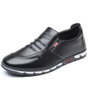 Mens Comfortable Loafers Light Slip On Casual Shoes Black discountshub