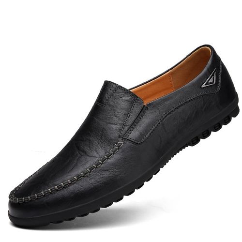 Men's Fashionable Loafers - Black discountshub