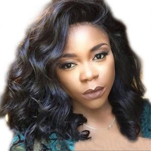 New Style Wig Long Curly Hair Big Wave Wig Chemical Fiber Wig-black discountshub