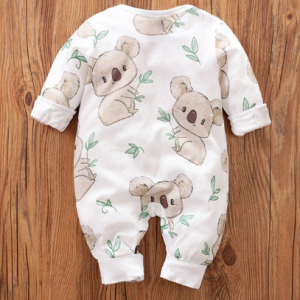 PatPat 2020 New Spring and Autumn Baby Boy and Girl Koala Print Jumpsuit One Pieces In Stock Baby Clothes 0-1 Years Old discountshub