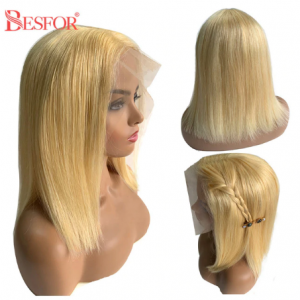 Short U Part Bob Wig Cheap Ombre Human Hair Bob Wigs Highlights Blonde Glueless Pre plucked Remy With Baby Hair For Black Women discountshub