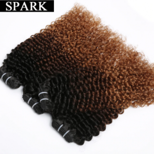 Spark 1/3/4 Bundles Afro Kinky Curly Human Hair Extensions Ombre Brazilian 100% Human Hair Weave Bundles Blonde Brown Black Remy discountshub