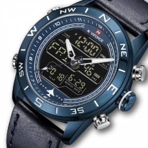 Sport Style Men Watch Water Resistant LED Dual Display Watch Chronograph Digital Watch discountshub