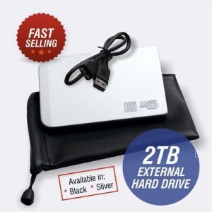 Two Terabyte External Hard Drive - USB 3.0 - 2TB discountshub