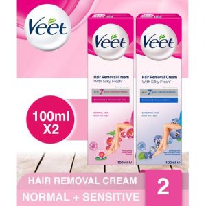 Veet Hair Removal Cream (Normal And Sensitive Skin) - 100ml discountshub