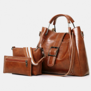Women 3Pcs Vintage Multi-function Handbag Crossbody Bag discountshub