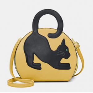 Women Cat Pattern Large Expandable Handbag Crossbody Bag discountshub