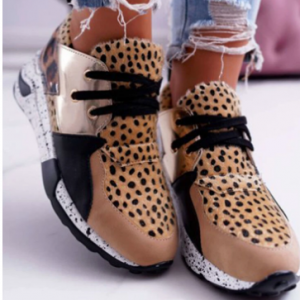 Women's Large Size Soft Wearable Antiskid Casual Splicing Sports Wedges Shoes discountshub