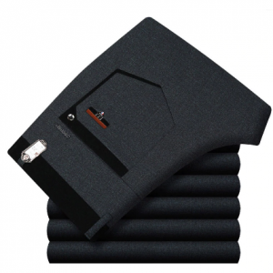 Work Pants Men's Suit Bottom Dress Casual Straight Business Classic Office Formal Pant Big Size Trousers Male High Waist Pants discountshub