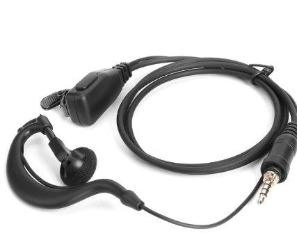 1 Pin G Shape Earpiece Headset with PPT Mic for Yaesu Vertex Radio VX-6R 7R VX-6E, VX-6R, VX-7E, VX-7R vx-120, vx-127, vx-170 discountshub