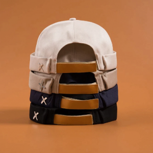 2020 New Fashion Causal Beanies Skullies Caps Hat Adjustable Brimless Hats For Men Women Denim Blue discountshub