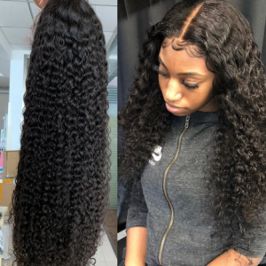 28 30 Inch 13x4 Curly Lace Front Human Hair Wigs Deep Wave Frontal Wig Pre Plucked 360 Lace Wigs For Black Women Remy Water Wave discountshub