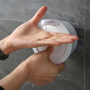 350mL Manual Liquid Dispenser Wall Mount Hand Sanitizer Shampoo Container Bottle Kitchen Bathroom Hand Washing Device discountshub
