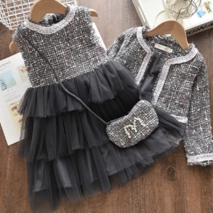 Bear Leader Girls Princess Dress New Brand Party Dresses Kids Girls Clothing Elegant Cute Girl Outfit Children Clothing Vestido discountshub
