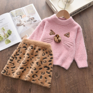 Bear Leader Newborn Girls Warm Dress Cute Autumn Winter New Baby Knitted Clothes Infant Toddler Tops Shirts for Girl Dresses discountshub