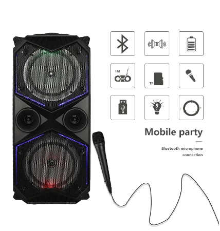 Big Power Bluetooth Speaker Wireless Stereo Subwoofer Heavy Bass Speakers Music Player Support Microphone FM Radio TF FM Radio discountshub