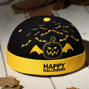COLLROWN Men & Women Halloween Style Pattern Brimless Beanie Landlord Cap Skull Cap discountshub