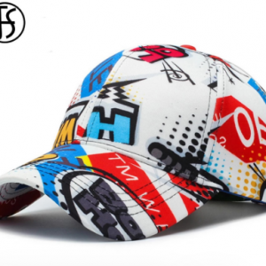 FS Women Men Letter Graffiti Hip Hop Cotton Ladies Face Caps Daily Outdoor Soprt Cappellino Baseball Cap Snapback Hat discountshub
