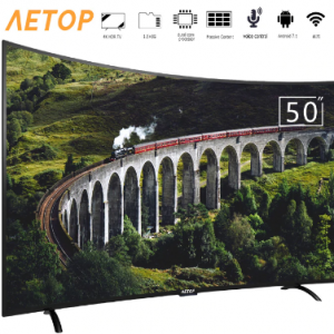 Free shipping-new product 50 inch smart tv led 4k hd television tv curved screen with DVB-S2/T2 discountshub