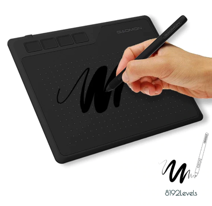 Gaomon S620 6.5x4 Inch Anime Digital Graphic Tablet Art Writing Board for Drawing &Game OSU with 8192 Pressure Battery-Free Pen discountshub