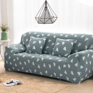Green Triangle 1/2/3/4 Seater Home Soft Elastic Sofa Cover Easy Stretch Slipcover Protector Couch discountshub